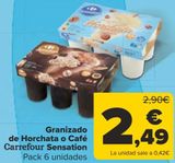Oferta de Granizado de Horchata o Café Carrefour Sensation por 2,49€ en Carrefour