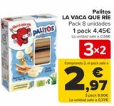 Oferta de Palitos LA VACA QUE RÍE por 4,45€ en Carrefour