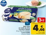 Oferta de Atún claro en aceite de oliva Carrefour Classic  por 6,69€ en Carrefour