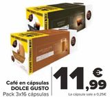 Oferta de Café en cápsulas DOLCE GUSTO  por 11,99€ en Carrefour