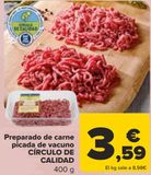 Oferta de Preparado de carne picada de vacuno CÍRCULO DE CALIDAD por 3,59€ en Carrefour