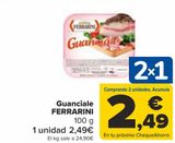 Oferta de Guanciale FERRARINI por 2,49€ en Carrefour