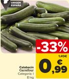 Oferta de Calabacín Carrefour  por 0,99€ en Carrefour