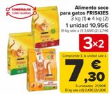 Oferta de Alimento seco para gatos Friskies por 10,95€ en Carrefour