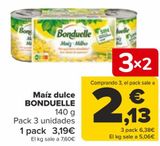Oferta de Maíz dulce BONDUELLE  por 3,19€ en Carrefour