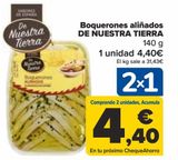 Oferta de Boquerones aliñados DE NUESTRA TIERRA por 4,4€ en Carrefour