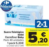 Oferta de Suero fisiológico bebé Carrefour Baby  por 5,2€ en Carrefour