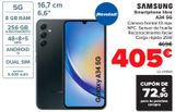 Oferta de Smartphone libre A34 5G Samsung por 405€ en Carrefour
