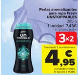 Oferta de Perlas aromatizantes para ropa Fresh UNSTOPPABLES por 7,43€ en Carrefour