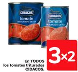 Oferta de En TODOS los tomates triturados CIDACOS  en Carrefour