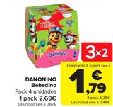 Oferta de DANONINO Bebedino o Pouch por 2,69€ en Carrefour