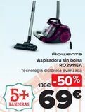 Oferta de Rowenta Aspiradora sin bolsa RO2911EA por 69€ en Carrefour