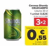 Oferta de Cerveza Shandy CRUZCAMPO  por 0,82€ en Carrefour