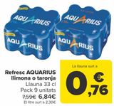 Oferta de Refresco AQUARIUS Limón o naranja  por 6,84€ en Carrefour