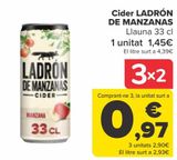 Oferta de Cider LADRÓN DE MANZANAS  por 1,45€ en Carrefour