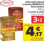 Oferta de Café molido Natural o Mezcla MARCILLA Gran Aroma  por 6,25€ en Carrefour