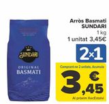 Oferta de Arroz Basmati SUNDARI  por 3,45€ en Carrefour