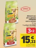 Oferta de Alimento seco para perros Friskies carne o ave por 22,99€ en Carrefour