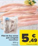 Oferta de Filete de merluza sin piel congelado Carrefour por 5,49€ en Carrefour