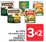 Oferta de En TODOS los snacks para perros FRISKIES o ADVENTUROS en Carrefour
