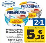 Oferta de PHILADELPHIA Original o Light por 5,35€ en Carrefour