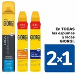 Oferta de En TODA las espumas y lacas GIORGI  en Carrefour
