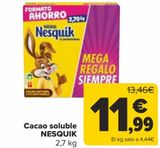 Oferta de Cacao soluble NESQUIK  por 11,99€ en Carrefour
