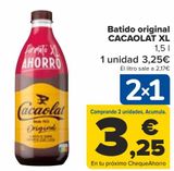 Oferta de Batido original CACAOLAT XL por 3,25€ en Carrefour