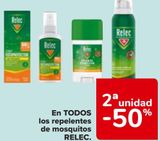 Oferta de En TODOS los repelentes de mosquitos RELEC  en Carrefour