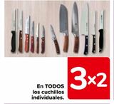 Oferta de En TODOS los cuchillos individuales en Carrefour