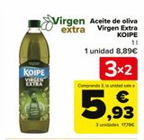 Oferta de Aceite de oliva Virgen Extra KOIPE por 8,89€ en Carrefour