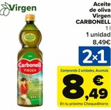 Oferta de Aceite de oliva Virgen CARBONELL por 8,49€ en Carrefour