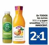 Oferta de En TODOS los zumos y super smoothies INNOCEDNT en Carrefour