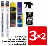 Oferta de En TODAS las escobillas y productos de limpieza para automóvil en Carrefour