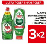 Oferta de En TODOS los lavavajillas mano FAIRY Ultra Poder y Maxi Poder en Carrefour