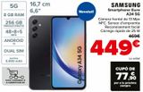 Oferta de Smartphone libre A34 5G Samsung por 449€ en Carrefour