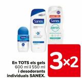 Oferta de En TODOS los geles y desodorantes individuales SANEX en Carrefour