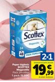 Oferta de Papel higiénico SCOTTEX Megarollo por 19,99€ en Carrefour