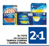 Oferta de En TODOS los tampones TAMPAX COMPAK y TAMPAX PEARL en Carrefour