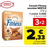 Oferta de Cereales Fitness chocolate NESTLÉ por 3,49€ en Carrefour
