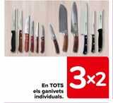 Oferta de En TODOS los cuchillos individuales en Carrefour