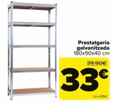 Oferta de Estantería galvanizada por 33€ en Carrefour