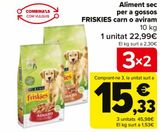 Oferta de Alimento seco para perros FRISKIES carne o ave por 22,99€ en Carrefour