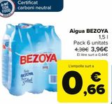 Oferta de Agua BEZOYA por 3,96€ en Carrefour