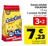 Oferta de Cacao soluble COLA CAO por 10,85€ en Carrefour
