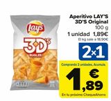 Oferta de Aperitivo LAY'S 3D'S Original por 1,89€ en Carrefour