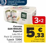 Oferta de Cerveza SAN MIGUEL Especial  por 7,99€ en Carrefour