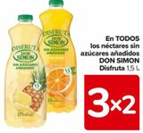 Oferta de En TODOS los néctares sin azúcares añadidos DON SIMON Disfruta  en Carrefour