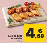Oferta de Alas de pollo adobadas por 4,69€ en Carrefour