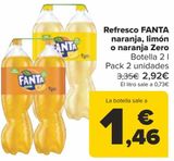 Oferta de Refresco FANTA Naranja, limón o naranja Zero  por 2,92€ en Carrefour